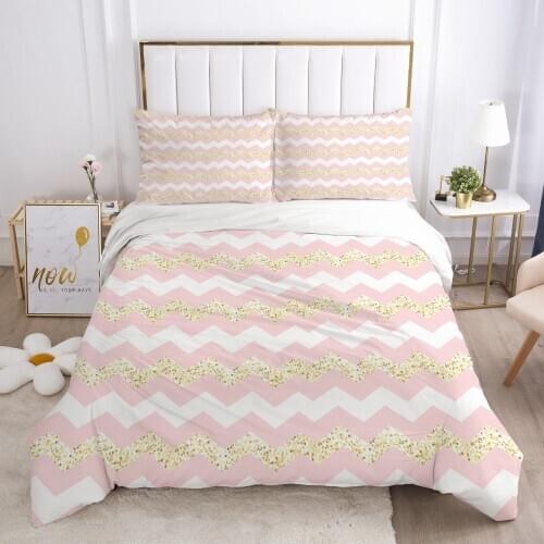 Classic Fresh Bedding set Bed Linens Qulit/Comforter Case with Zipper Duvet Cover Sets King Queen Size 3D European Bed Linen