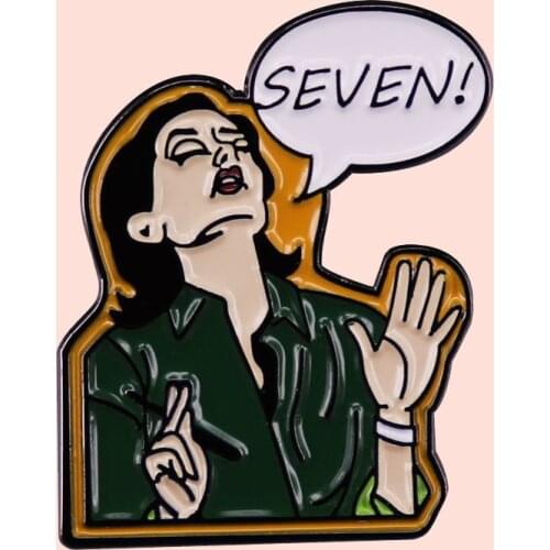 ZF3189 TV Figure Women Friend Metal Enamel Pins And Brooches For Friends Men Lapel Pin Backpack Bags Hat Badge Gifts