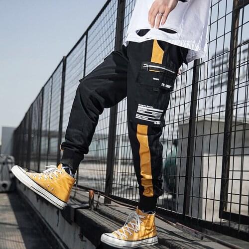 Mens Autumn Street Style Loose 2021 Ankle Long Overalls Mens Casual Jogging Male Harem Pants Fashion Oversized