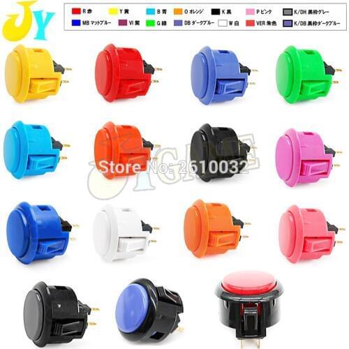 10PCS Official Original Sanwa Push Button 30mm Round button Arcade Button Switch OBSF-30