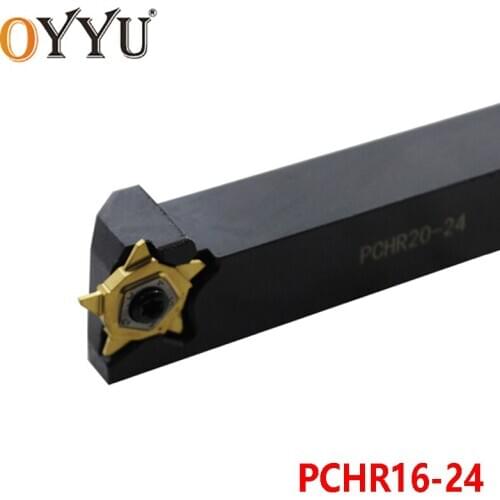 OYYU PCHR16-24 Grooving Turning Tool Holder 16mm PCHR 16 CNC Carbide Inserts Shank use PENTA24 Lathe Tools Cutter