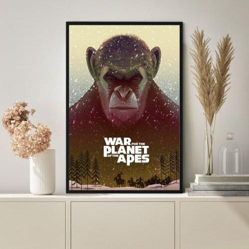 War for the Planet of the Apes Movie Poster Canvas Print Wall Painting Home Decoration ( No Frame )