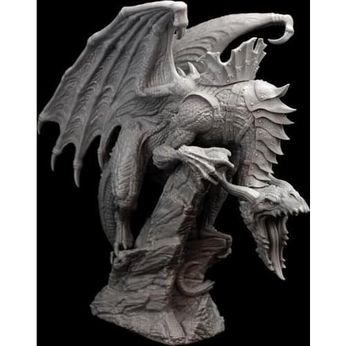 Self-assembled New Unassembled 190mm ancient fantasy warrior stand (with base ) Resin Figure Unpainted Model Kit