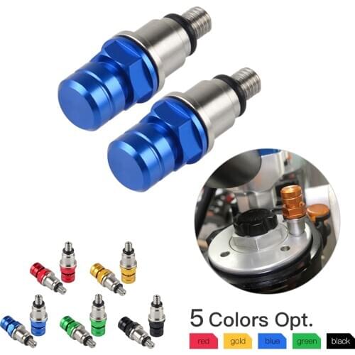NICECNC M5 Racing Suspension Fork Top Bleeders Screw Pressure Air Relief Valve For YAMAHA YZ65 2018 YZ80 85 125 250 400F-450F