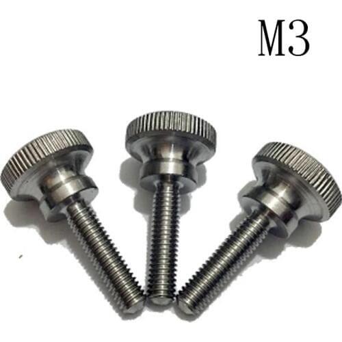 Stainless steel knurled screw Slingshot stepped screw M3