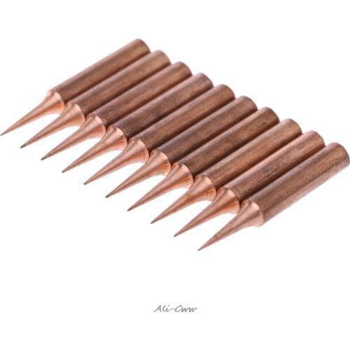 10 Pcs Copper Solder Screwdriver Iron Tips Soldering Welding Head 900M-T-I Lead Free