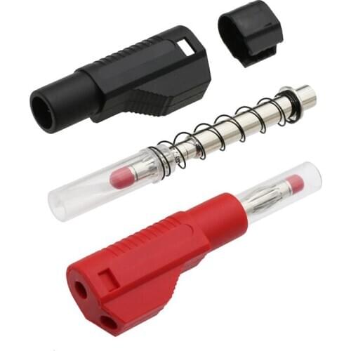 10pcs Ni Plated Retractable 4mm Stackable Plug Soldering Type BP4450Ni