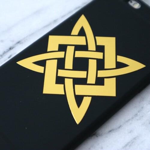 41011# Slavic Pattern 3D cool nickel metal car stickers decals for Car Styling Laptop