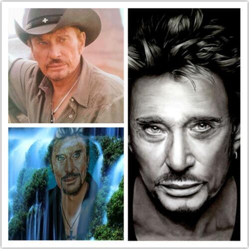 Rock Singer 5D Diamond Painting French Elvis Johnny Hallyday diy Cross Stitch Diamond Embroidery Set Home Decoration