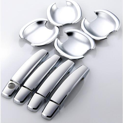 Car styling door handle cover door handle bowl trim fit for Qashqai 2007 2008 2009 2010 2011 2012 2013 abs chrome 8PCS