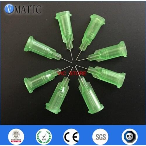 Free Shipping Non Sterilized 100Pcs 34G 1/4 Inch Glue Dispensing Syringe Barrel Needle Tip