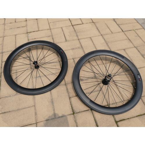 CW6 High Quality Brand New Full Carbon Road Bike 700C Clincher Wheelset (Basalt Brake Side) Wheel Rim Depth 60mm Width 27mm
