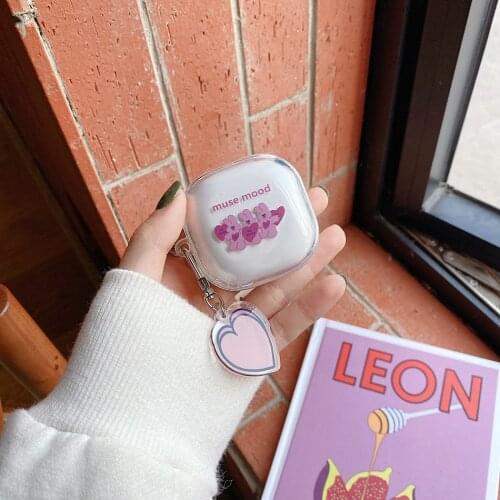 For Samsung Galaxy Buds Live/Buds Pro Case Korea INS Rabbit Keychain Soft Silicon Clear Earphone Case For Galaxy Buds Live Cover