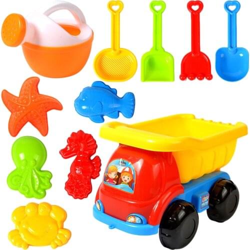 Kids Beach Game Toys Summer Beach Toys For Child Play Water Toys Sandbox Set Kit Summer Toys For Beach Play Sand Water Play Cart