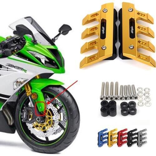 For KAWASAKI ninja ZX6RR ZX6R ZX-6R/ABS ZX9R ZX-9R Motorcycle CNC Accessories Mudguard Side Protection Front Fender Slider