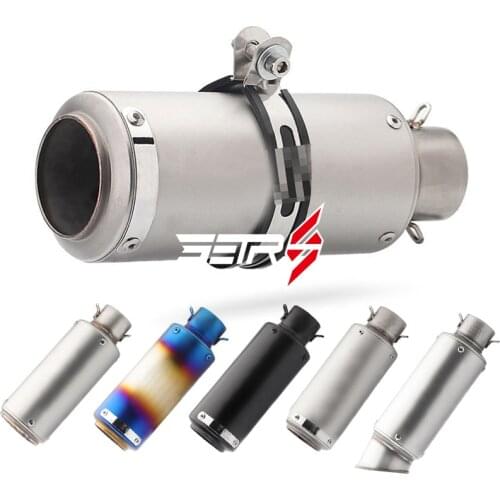Slip On Exhaust 51mm/60mm Motorcycle Muffler Pipe Muffler With DB killer Escape Moto SC For R6 GSXR1000 R25 MT07 cb650f gsxr250