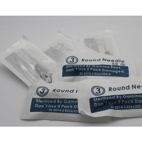 20pcs/Lot permanent Makeup needle 3 prong needles for eyebrow eyeline lip safety needle for liberty digital tattoo machine