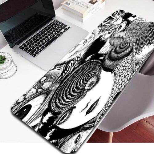 Junji Ito Laptop Gaming Mice Mousepad Free Shipping Large Mouse Pad Keyboards Mat Anime Mouse Pad Gamer Cabinet Mausepad