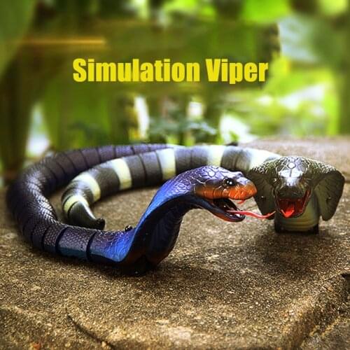 Simulation Remote Control Snake Novelty Naja Cobra Animal Trick Terrifying Mischief Toy RC Safari Garden Props Joke Prank Toys