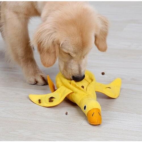 Interactive Voices Puppets Stuffed Toys Dogs Puppets Hair Playing Training Duck Ball Food Dispenser Bruxism Cat Toy