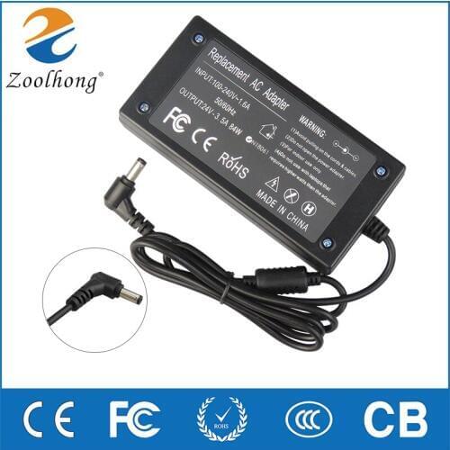 Zoolhong 24V 3.5A 4A Switching Power Adapter LED Display Power Supply Monitoring Power Supply