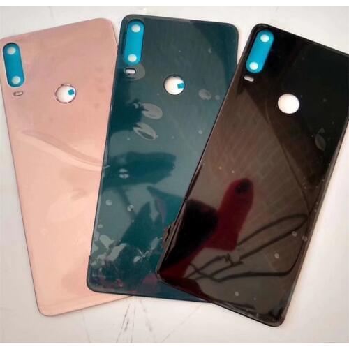 Housing For Alcatel 3X 2019 5048 5048u 5048y Glass Battery Cover Repair Replacement Back Door Phone Rear Case + Logo