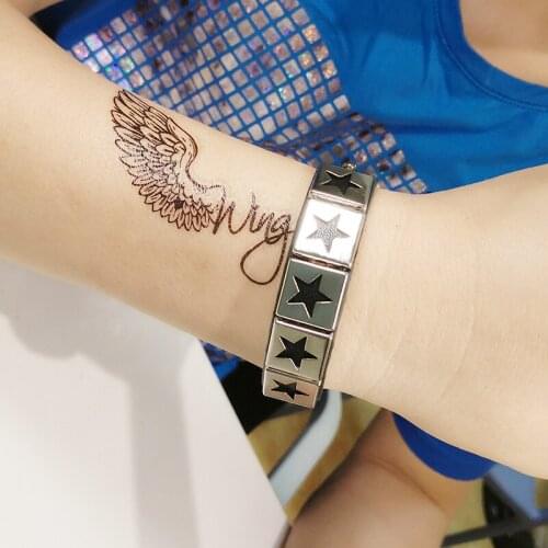 Make Web Celebrity People Who Deserve to Act The Role of The Original Sufeng Punk Band Tide Women Star Charm Bracelets Leather