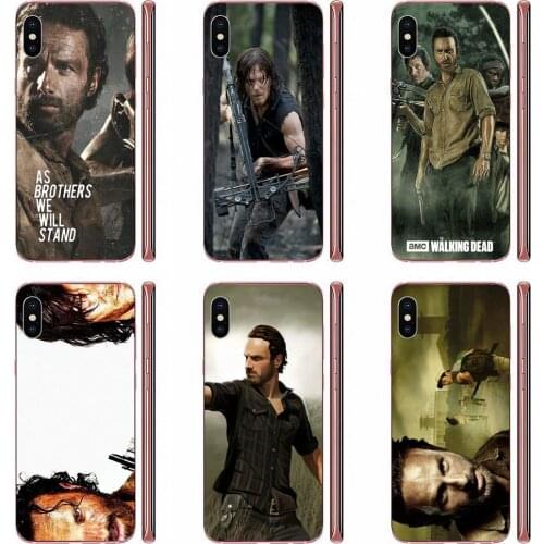 Soft Case Cover Rick Grimes Daryl Dixon The Walking Dead For Xiaomi Redmi 3 3S 4 4A 4X 5 6 6A 7 K20 Note 2 3 4 5 5A 6 7 Plus Pro