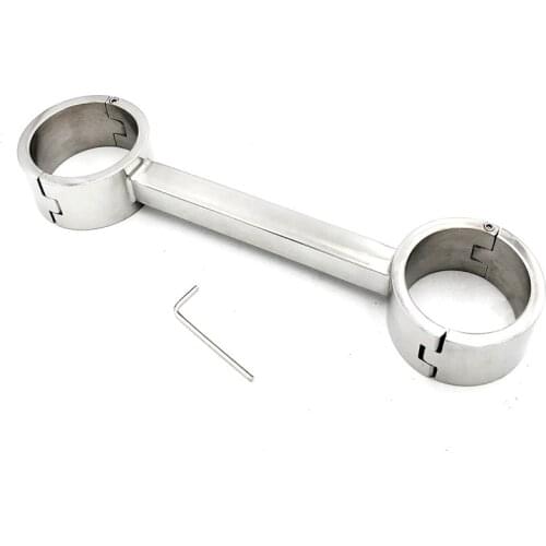 Stainless Steel Spreader Bar Handcuffs Adult Restraints Slave Fetish BDSM Bondage Hand Cuffs Erotic Sex Games For Adults Tools