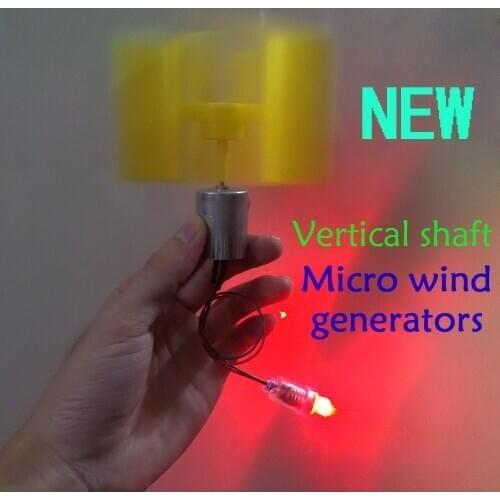 New type of vertical axis micro wind turbines Small dc wind turbines (with E10LED lamp bead)