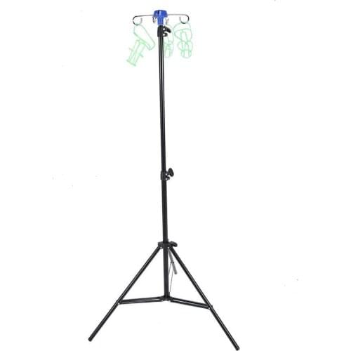 Portable IV Pole Drip Bag Stand Intravenous Foldable Pole Stand for Clinic Home Care Aluminum Alloy