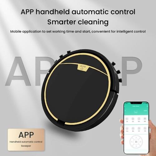 App Control Robot Vacuum Cleaner With 150ml Water Tank Floor Carpet Cleaning Mopping Sweeper 2800Pa Dust Collect Robot aspirador