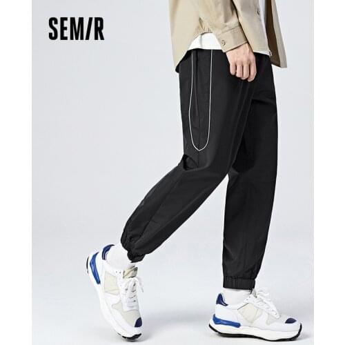 SEMIR Casual Trousers Men Spring 2021 New Loose Straight Trousers Korean Hit Color Fashion All-Match Pants Trend
