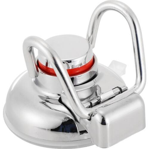 Removable Vacuum Suction Cup Hook Stainless Steel Swivel Double Wall Hook Bathroom Kitchen Holder Hanger for Towel