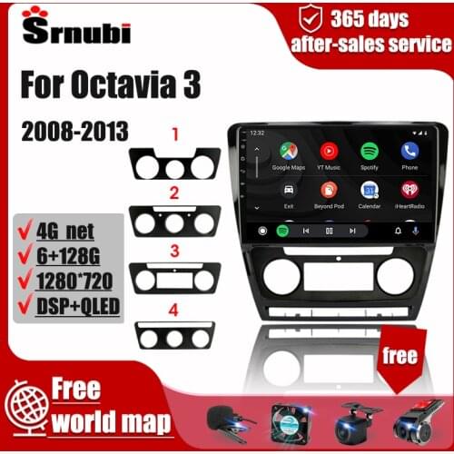 For SKODA Octavia A5 2008-2013 10" Android 2 Din Speakers DVD accessories Car Stereo Audio Radio Multimedia Video Touch Screen