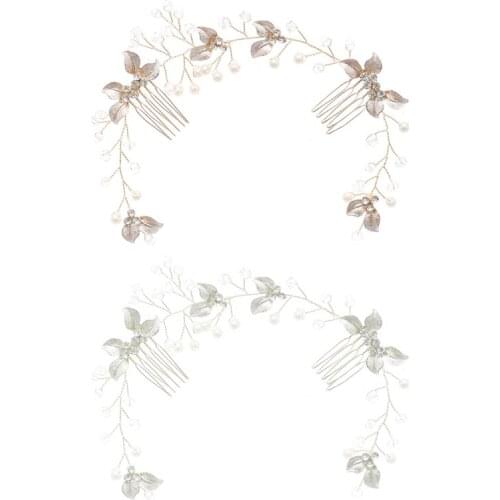 Bridal Headband Crystal Side Comb Hair Accessories Suitable for Ladies Girls