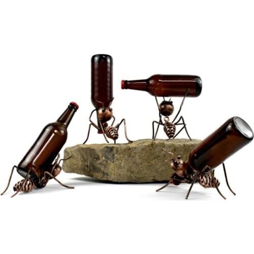 Creative Little Ant Red Wine Rack Cocktail Decoration Dining Table Wine Cabinet Bar Counter Interior Decoration