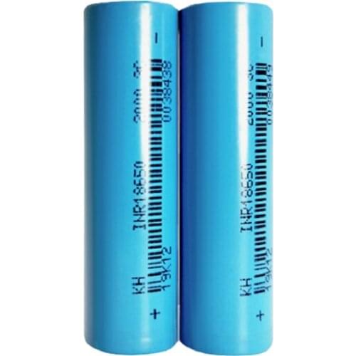 High quality 3.7v 2000mah lithium 18650 rechargeable battery with safe drop test report