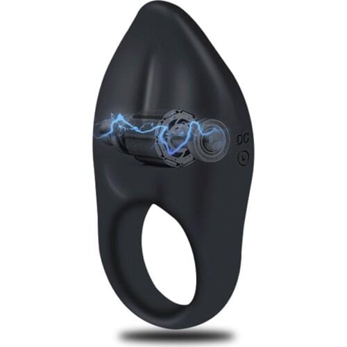 Liquid Silicone Vibrator ring for penis Delay vibrating cock ring Waterproof cockring Clitoris Stimulator Sex toy for adult