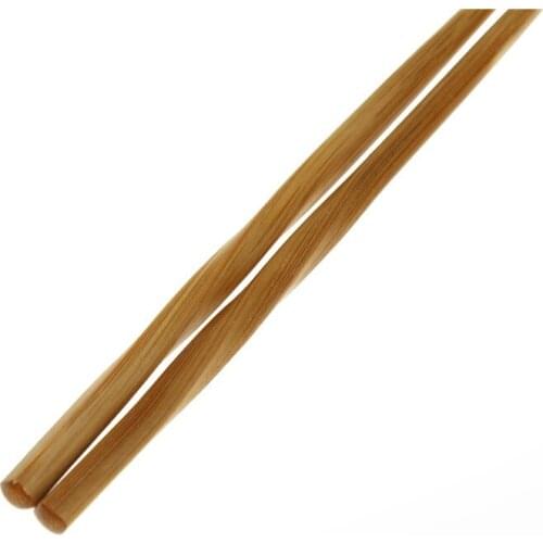 1 Pair Natural Wavy Wood Chopsticks Chinese Chop Sticks Reusable Food Sticks