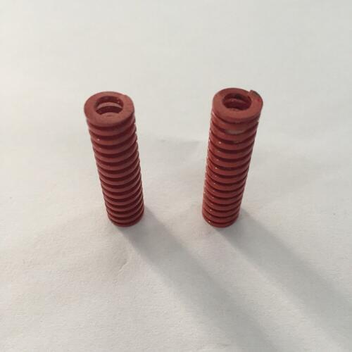 2Pcs Medium Load Red Spiral Compression Die Spring 8 x 4 x 20/30/50/60/70/80/100mm