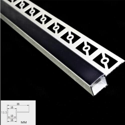5-30 Pcs Of 1M 40Inch 12MM Programmable LED Aluminum Profile ,5V 12V 24V Strip Gypsum Ceiling Slot Recessed Side Groove Channel