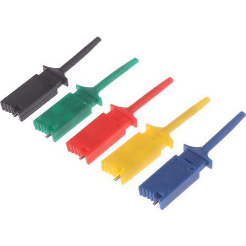 5Pcs/set Meter Tester Leads Test Probe Hook For SMD IC Test Clips SMD IC Hook 4.9 x 1cm