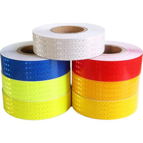 5cmx3m Warning Mark Reflective Tape Car Wheel Safety Reflector Strip Self Adhesive Bike Car Sticker Bicycle Accessories