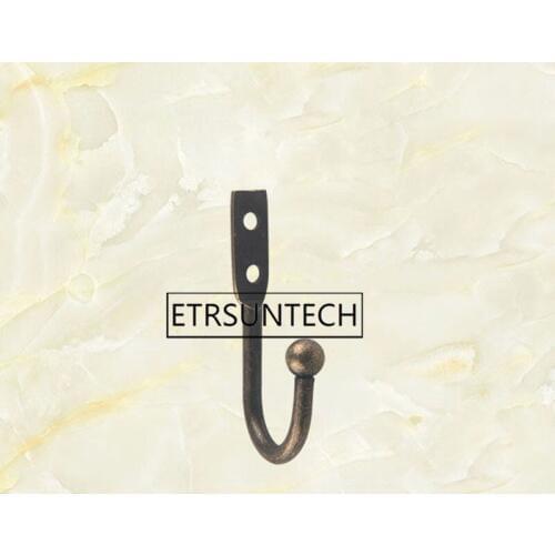 500pcs Mini Hook Single Small Size Wall Hooks Decorative Door Hanger Metal Alloy Wall Hangers Black Bronze Hooks