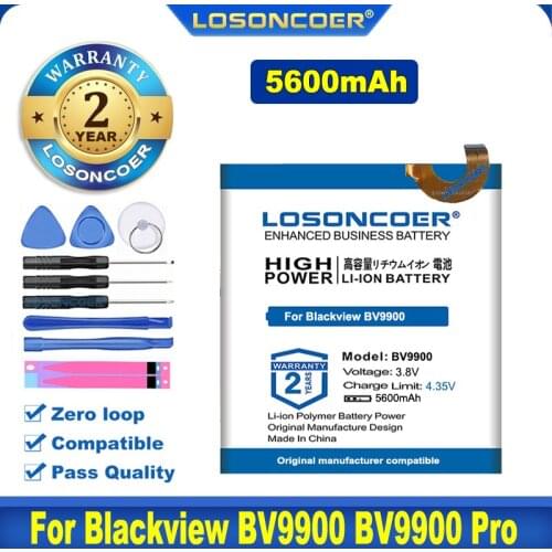 100% Original LOSONCOER DK015 5200mAh Battery For Blackview BV9900 , BV9900 Pro