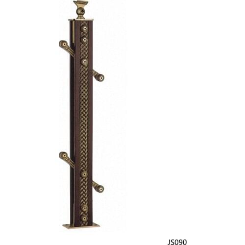 Freeshipping 950mm JS090 Column Customade Floor Mount Newel Handrail Armrest Post Pillar Pole for Staircase