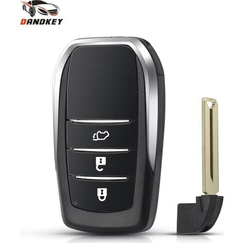 Dandkey 3 Butons For Toyota Chr C-hr Land Cruiser 200 Avensis Auris Corolla SUV Keyless Entry Car Smart Key Remote Key Shell