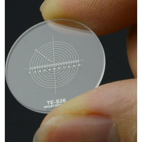 DIV 0.1mm Microscope Scale Reticle Concentric Circle Micrometer Diameter 20.4mm