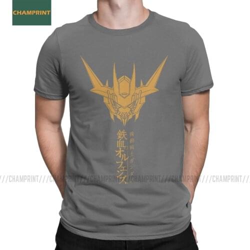 Men T-Shirt Barbatos Lupus Rex Gundam Cotton Tee Short Sleeve Anime Mech Robot Manga Mecha Japan Harajuku Gunpla T Shirt 4XL 5XL